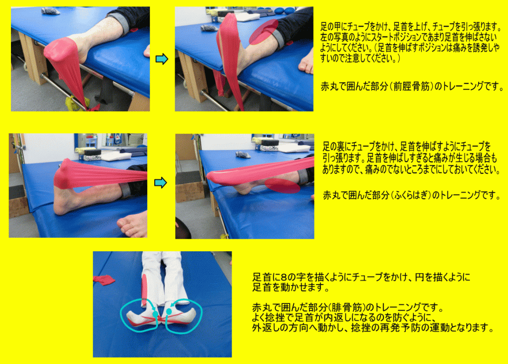 足関節捻挫後の運動療法 古東整形外科 リウマチ科